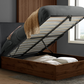 Zanden OTTOMAN Grey+Walnut - Nimbus Beds