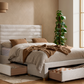 Bella Bed with Drawers Grey+Natural - Nimbus Beds