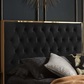 Carys Bed BLACK+Luxury Gold Trim - Nimbus Beds