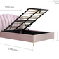 Fan OTTOMAN PINK+Metal Feet - Nimbus Beds