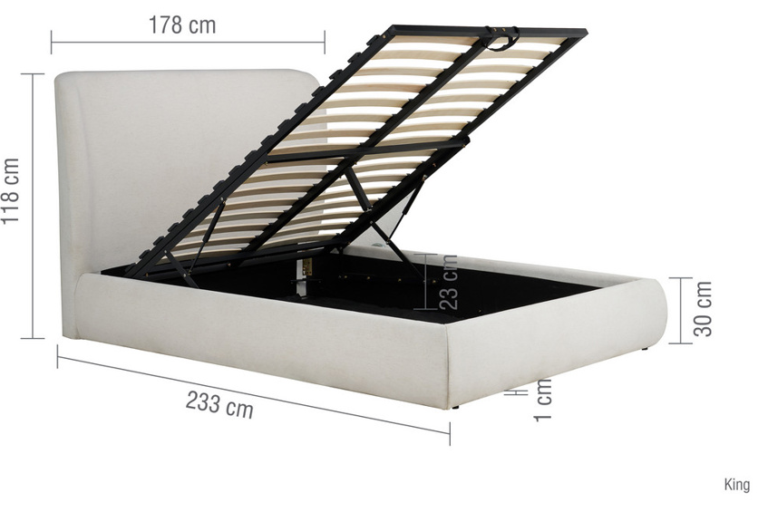 Janice OTTOMAN Bed CREAM - Nimbus Beds