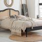 Monsieur Rattan Bed BLACK+Oak Effect - Nimbus Beds