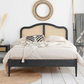 Monsieur Rattan Bed BLACK+Oak Effect - Nimbus Beds