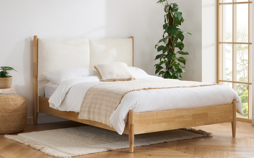 Malaga Bed Linen+Oak Effect - Nimbus Beds