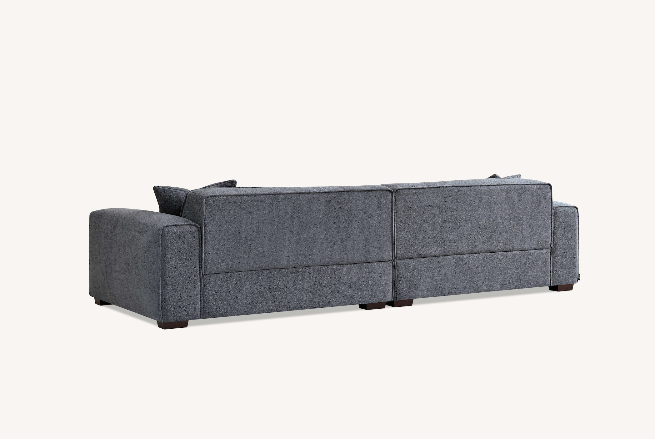 Lilly 3 Seater Luxury Sofa in Charcoal Boucle - Nimbus Beds