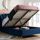 Fan OTTOMAN Midnight Blue+Metal Feet