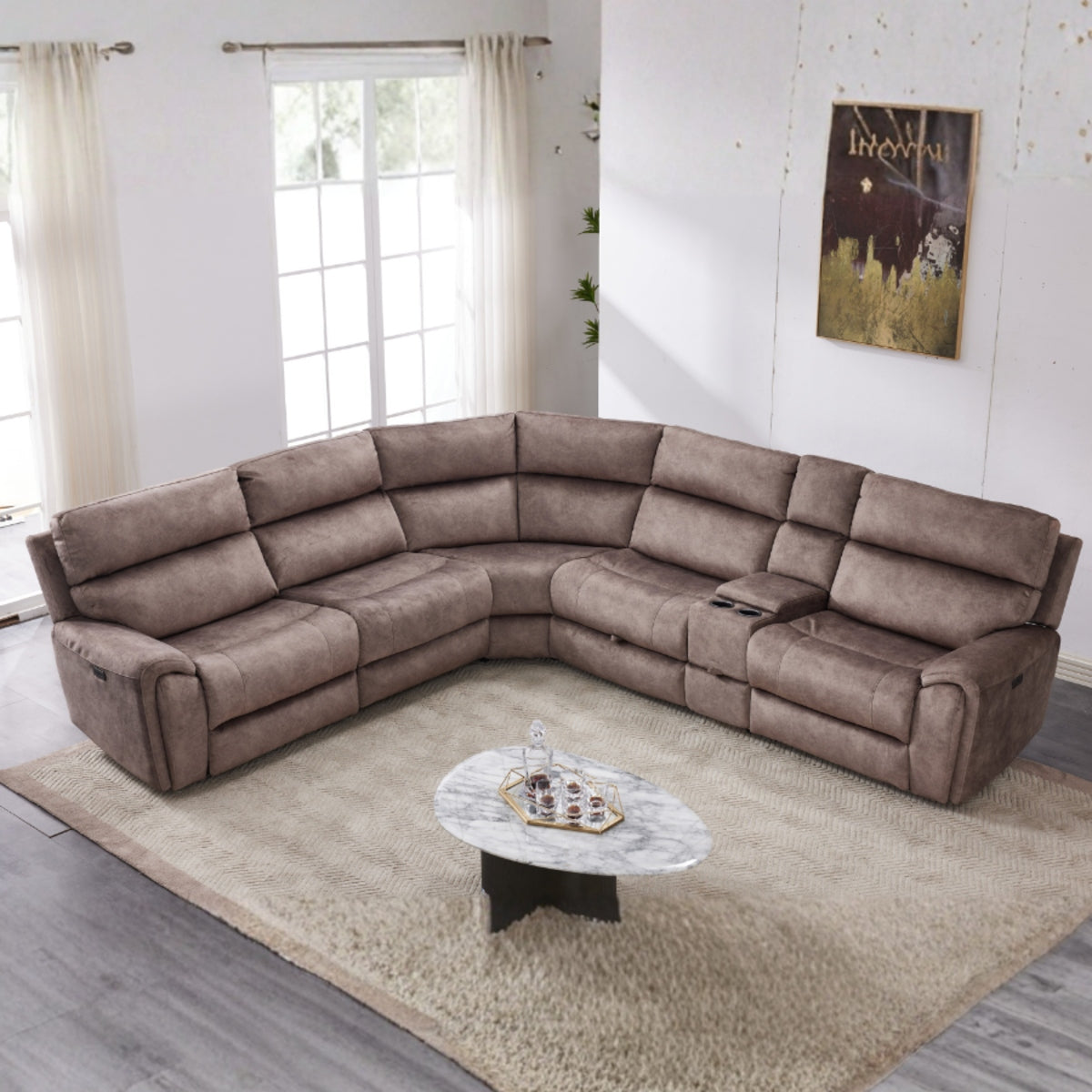2026 Valerie Corner, 3 Seater, 2 Seater & Chair Sofa In Truffle