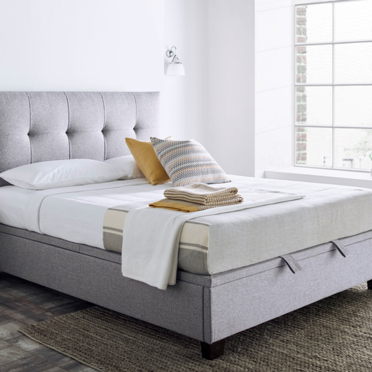 2026 Wallace Ottoman Storage Bed in Grey
