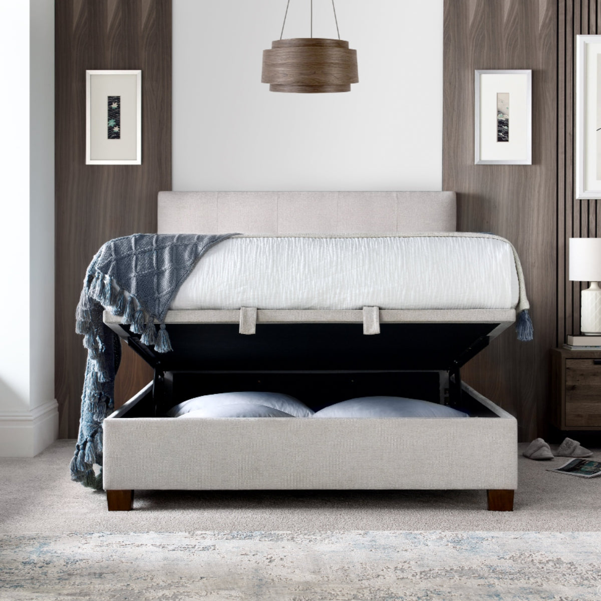 2026 Wallace Ottoman Storage Bed in Clay