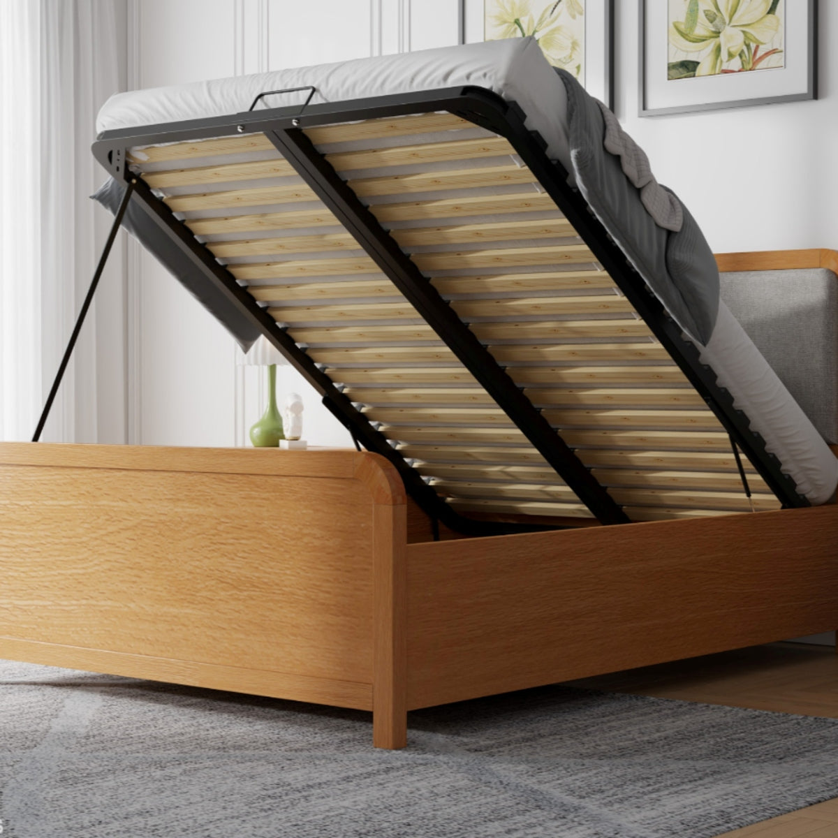 2026 Willow Ottoman Storage Bed in Greige