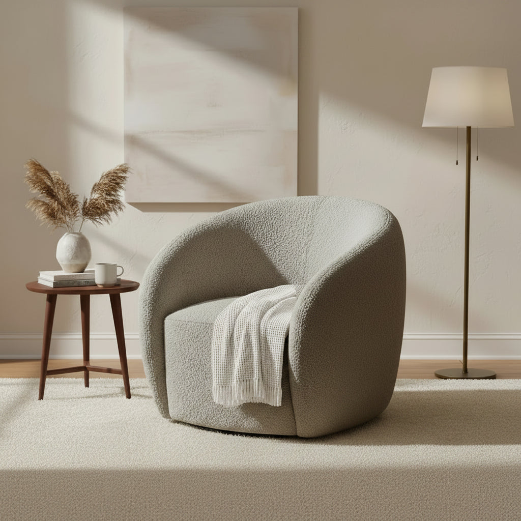 2026 Georgia Accent Chair - Koala Boucle - Nimbus Beds
