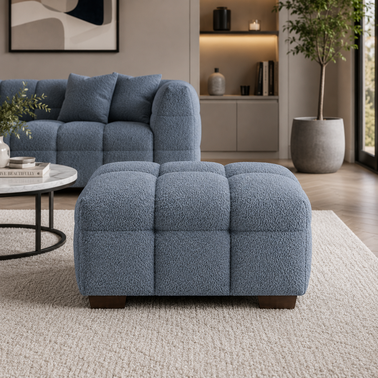 2026 Aubrey Stool -  Iron Boucle