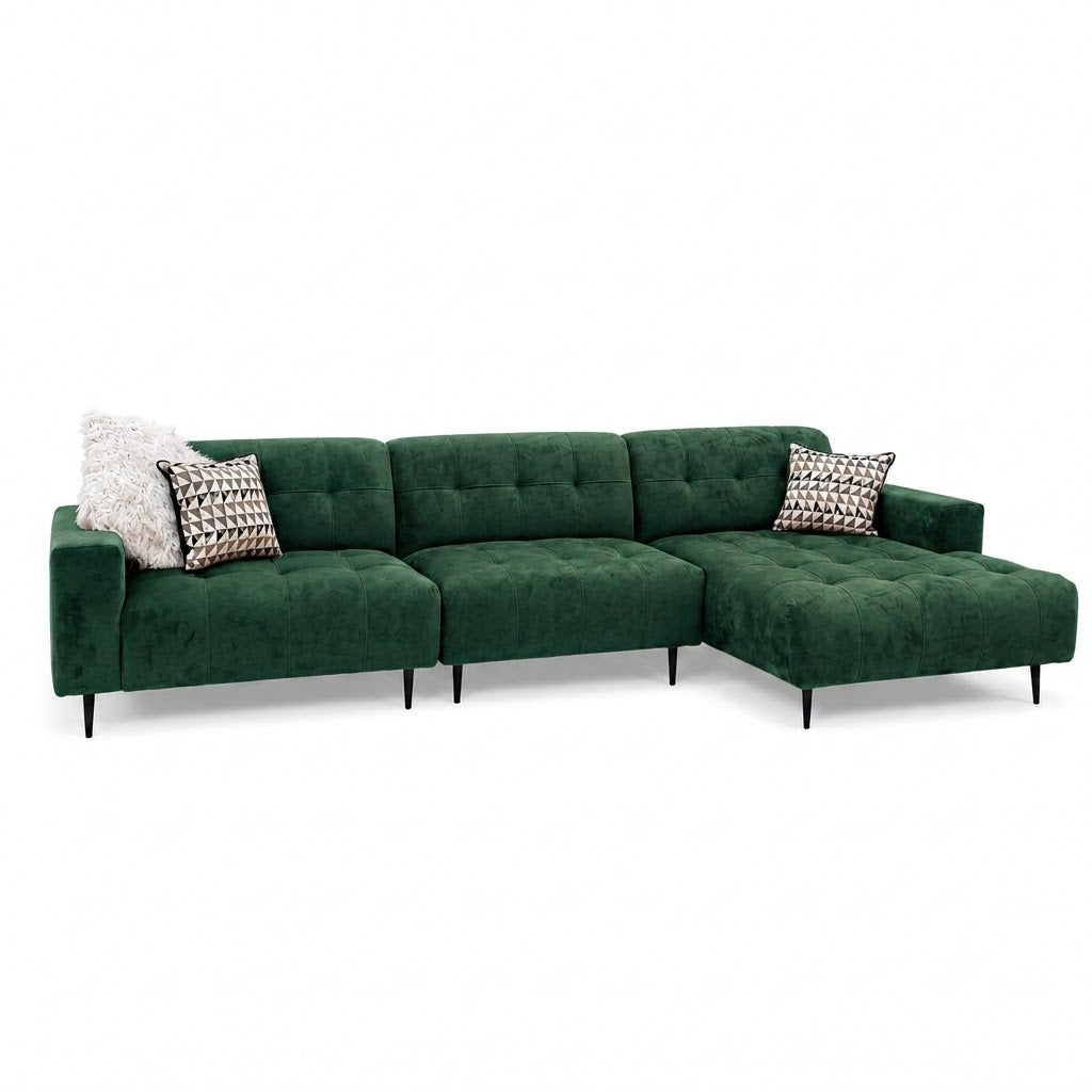 2026 Oakley 3 Piece Sofa - Emerald Green