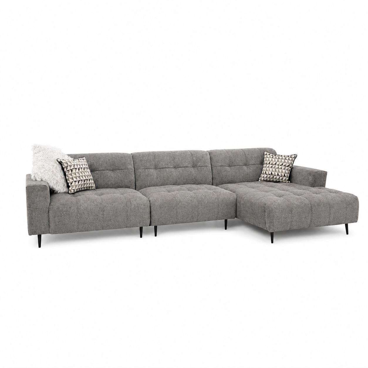 2026 Oakley 3 Piece Sofa - Grey