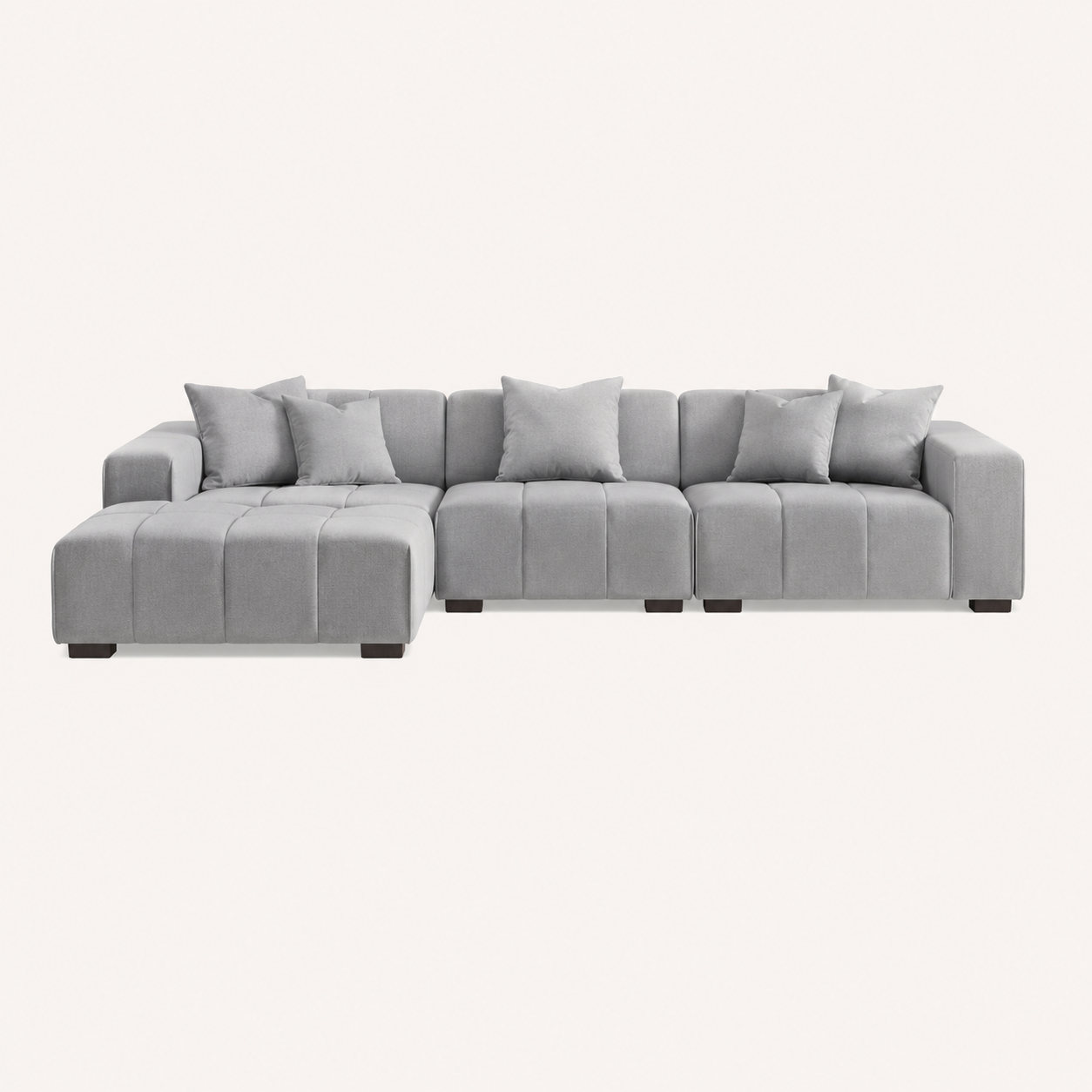 2026 Hugo Corner Sofa - Left Hand - Cloudy Grey Boucle - Nimbus Beds