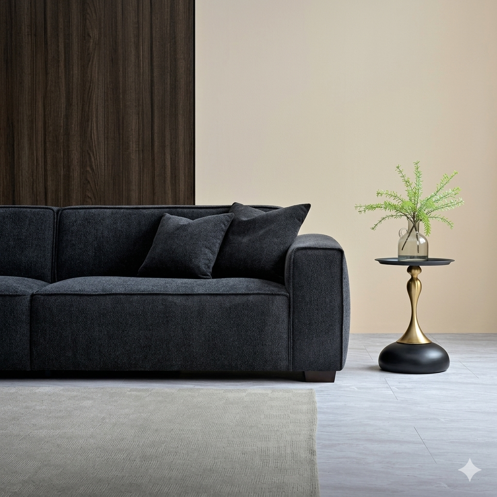 2026 Dunkeld 4 Seater Sofa - Midnight Boucle