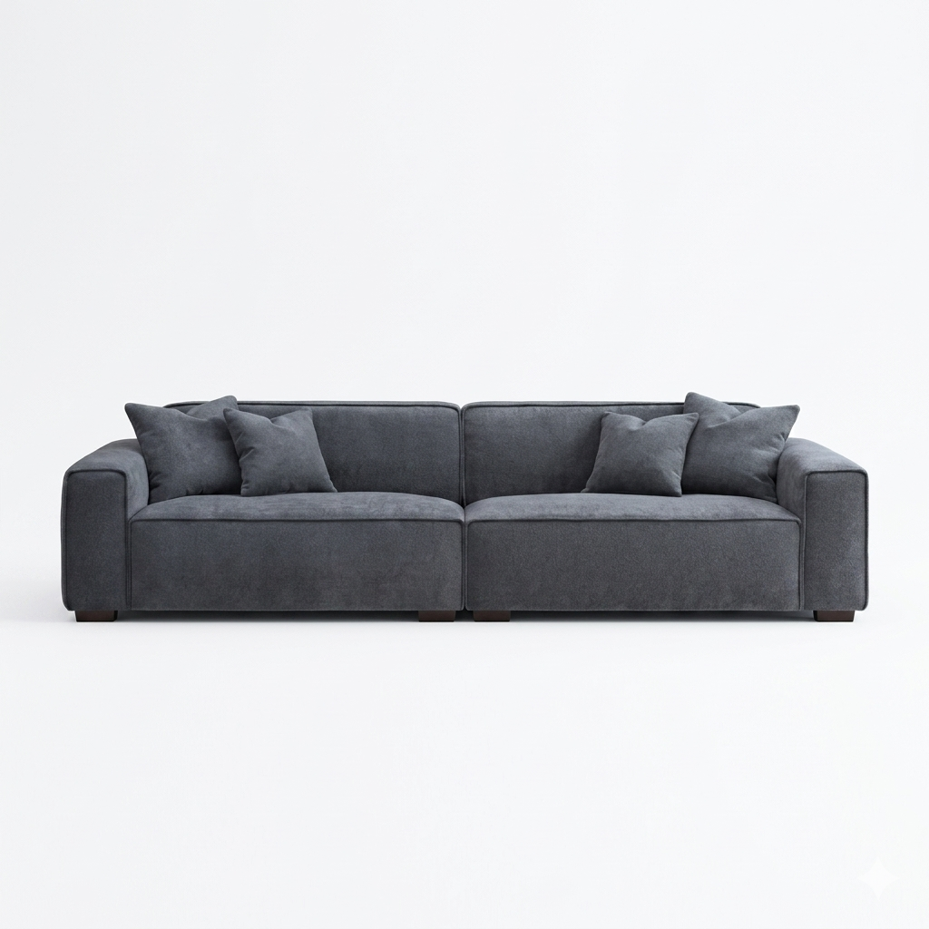 2026 Dunkeld 4 Seater Sofa - Charcoal Boucle