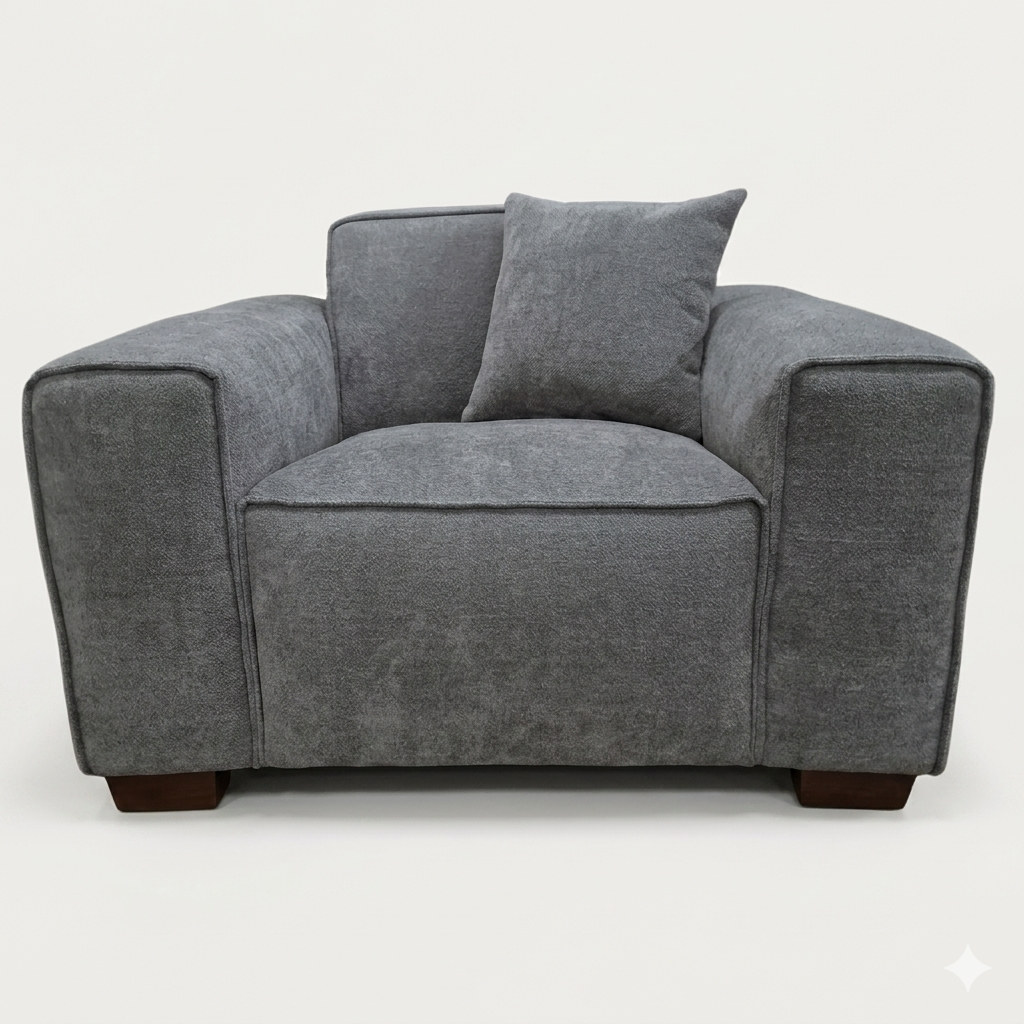 2026 Dunkeld Chair - Charcoal Boucle