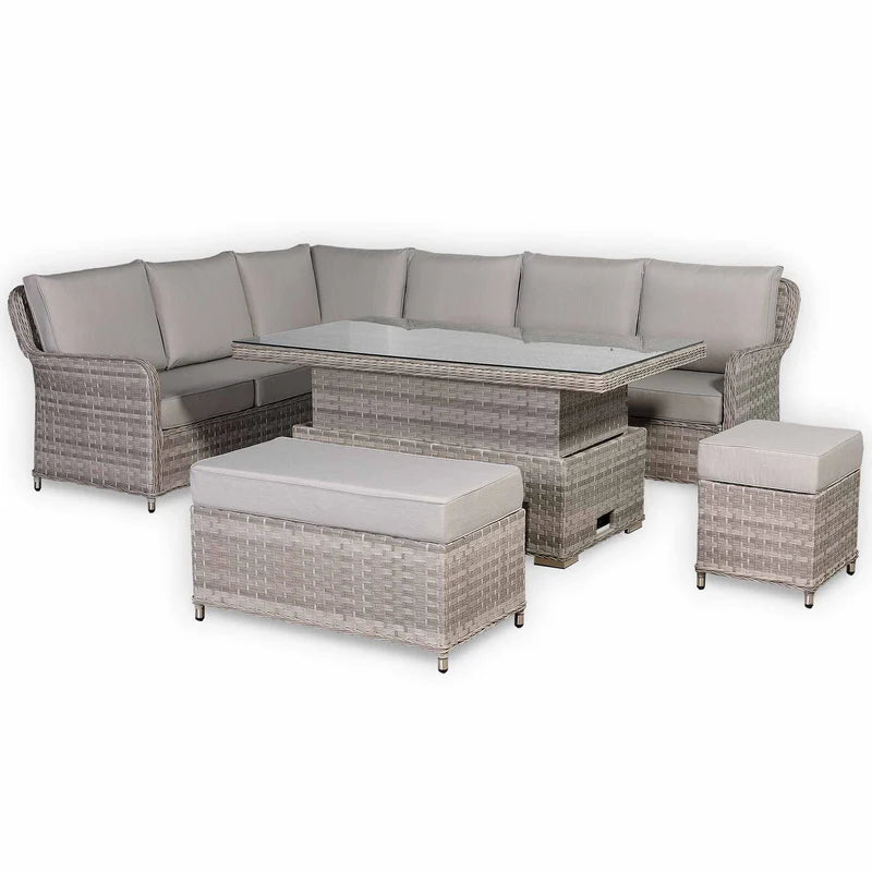 2026 Paris Large Corner Sofa Set with Rising Table (Left Hand) - Nimbus Beds