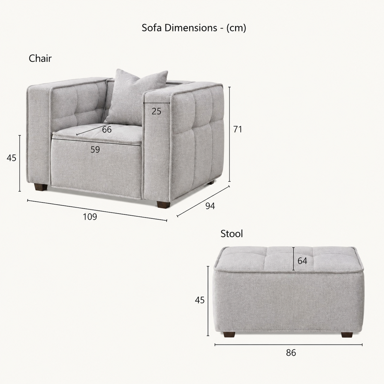 2026 Mayfair Chair - Putty Boucle
