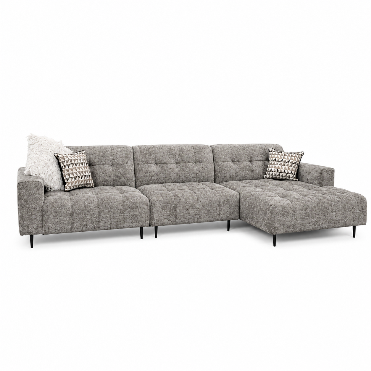 2026 Oakley 3 Piece Sofa - Mottled Grey
