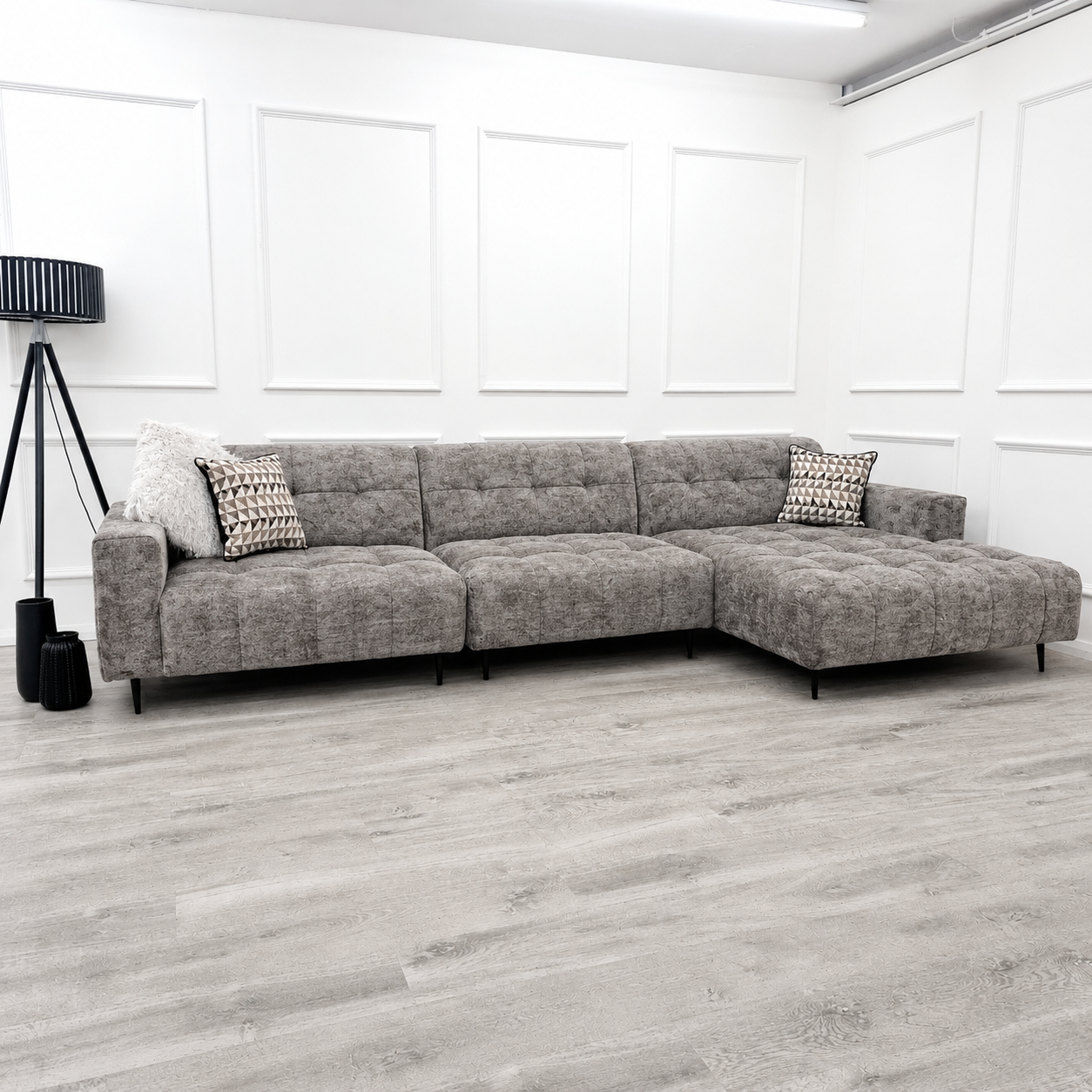 2026 Oakley 3 Piece Sofa - Mottled Grey