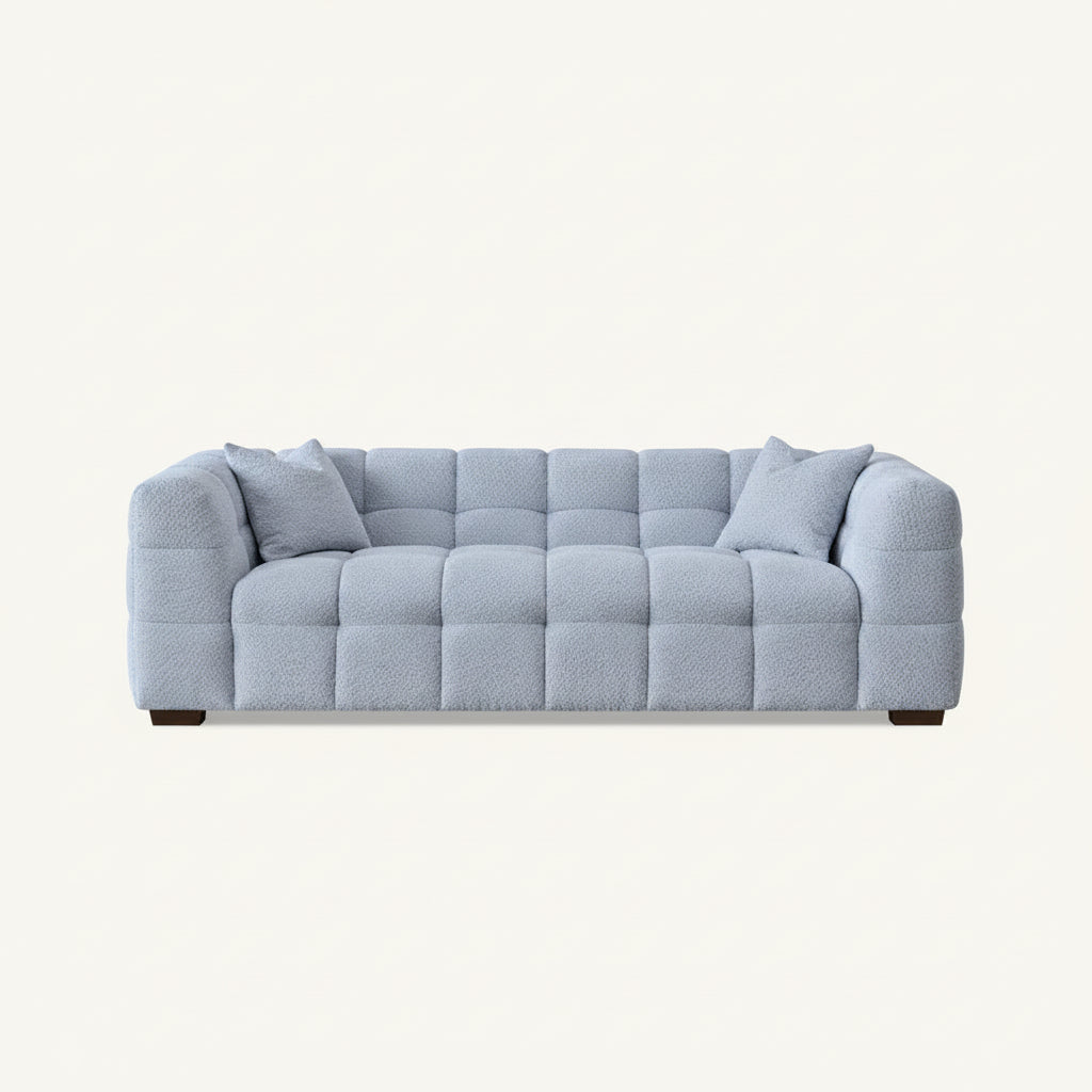 2026 Aubrey 3 Seater Sofa -  Pearl Boucle - Nimbus Beds
