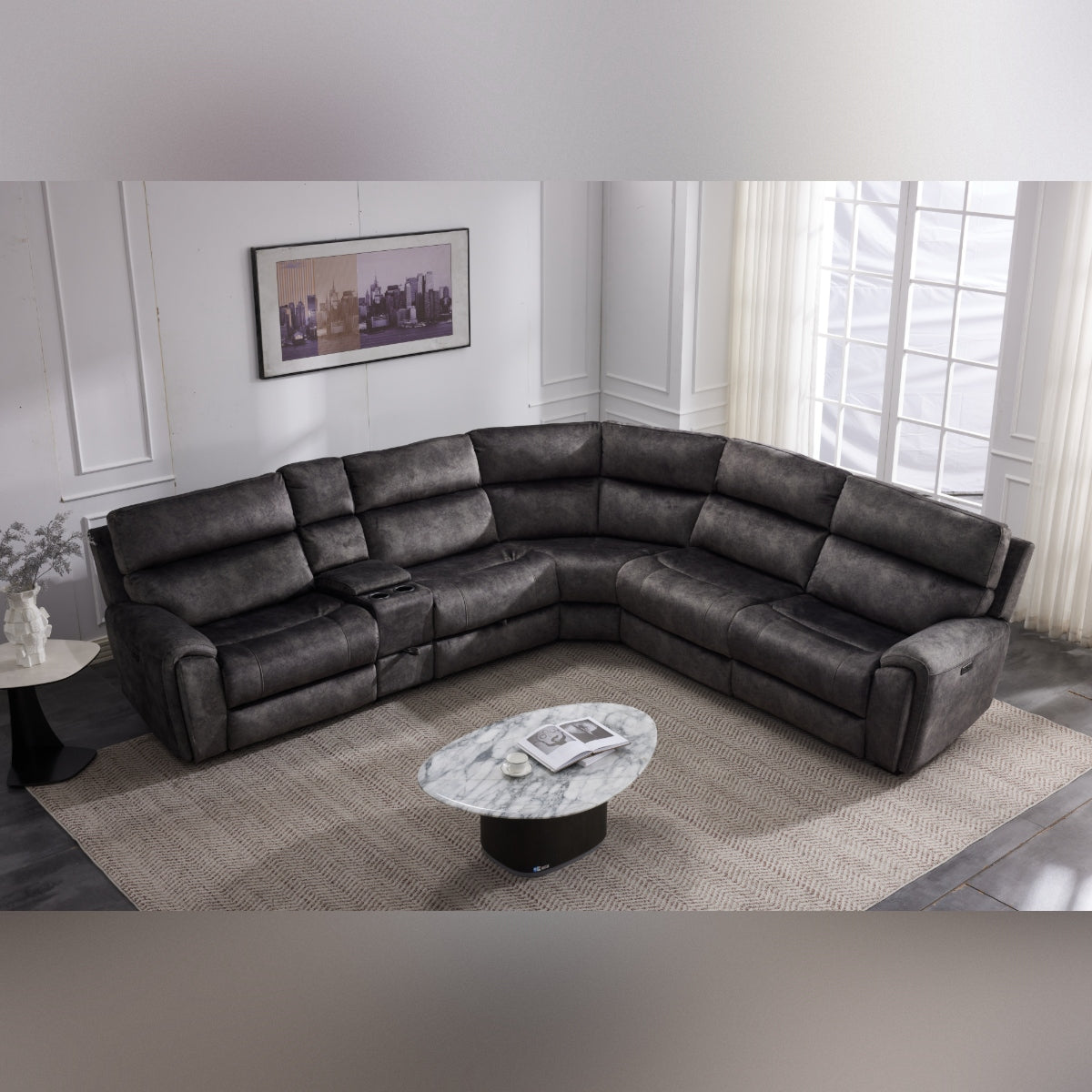 2026 Valerie Corner, 3 Seater, 2 Seater & Chair Sofa In Grey