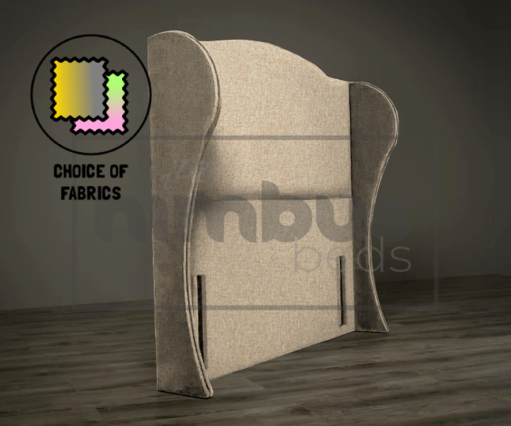 Floor Standing Curve Winged Headboard - Nimbus Beds