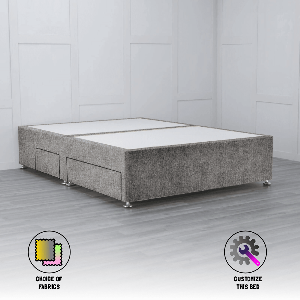 The Padded Divan Base - Nimbus Beds