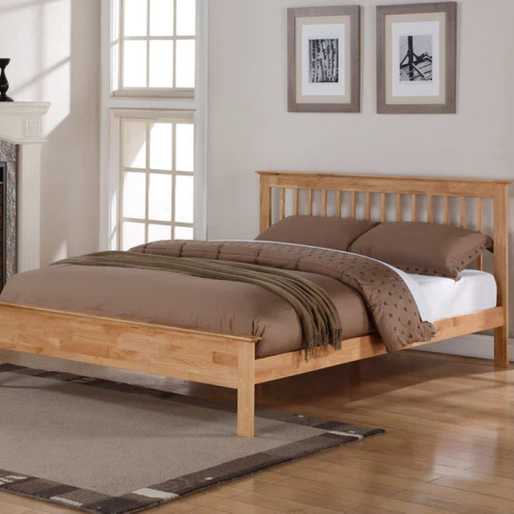 The Peta Bed Frame - Oak Finish - Nimbus Beds